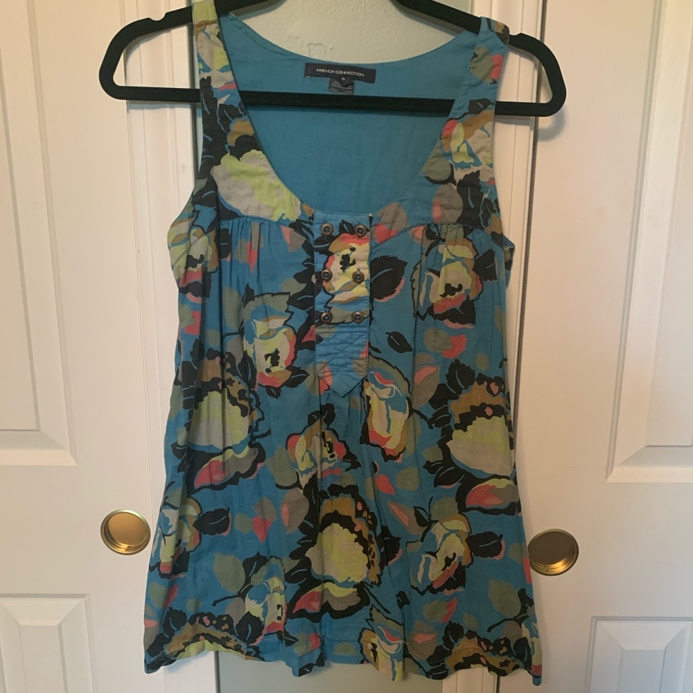 French Connection Floral Tank Top size 4